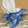 A beautiful blue bottom feeder of the deep!